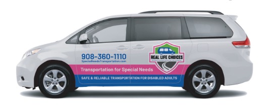 Real Life Choices Transit branded van — 908-360-1110